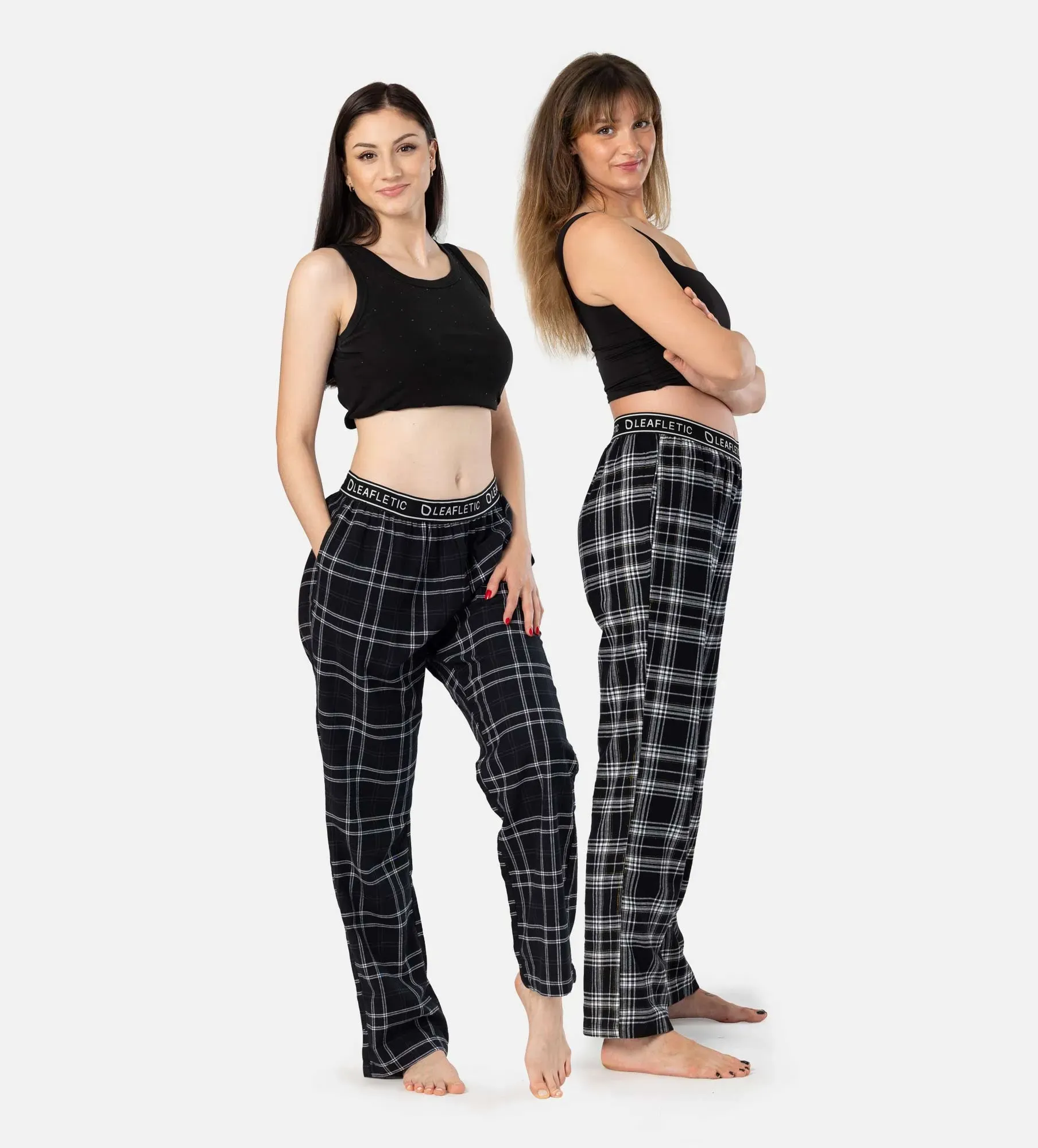Pyjamahose für Damen - Nachtwäsche - 2 Stück
