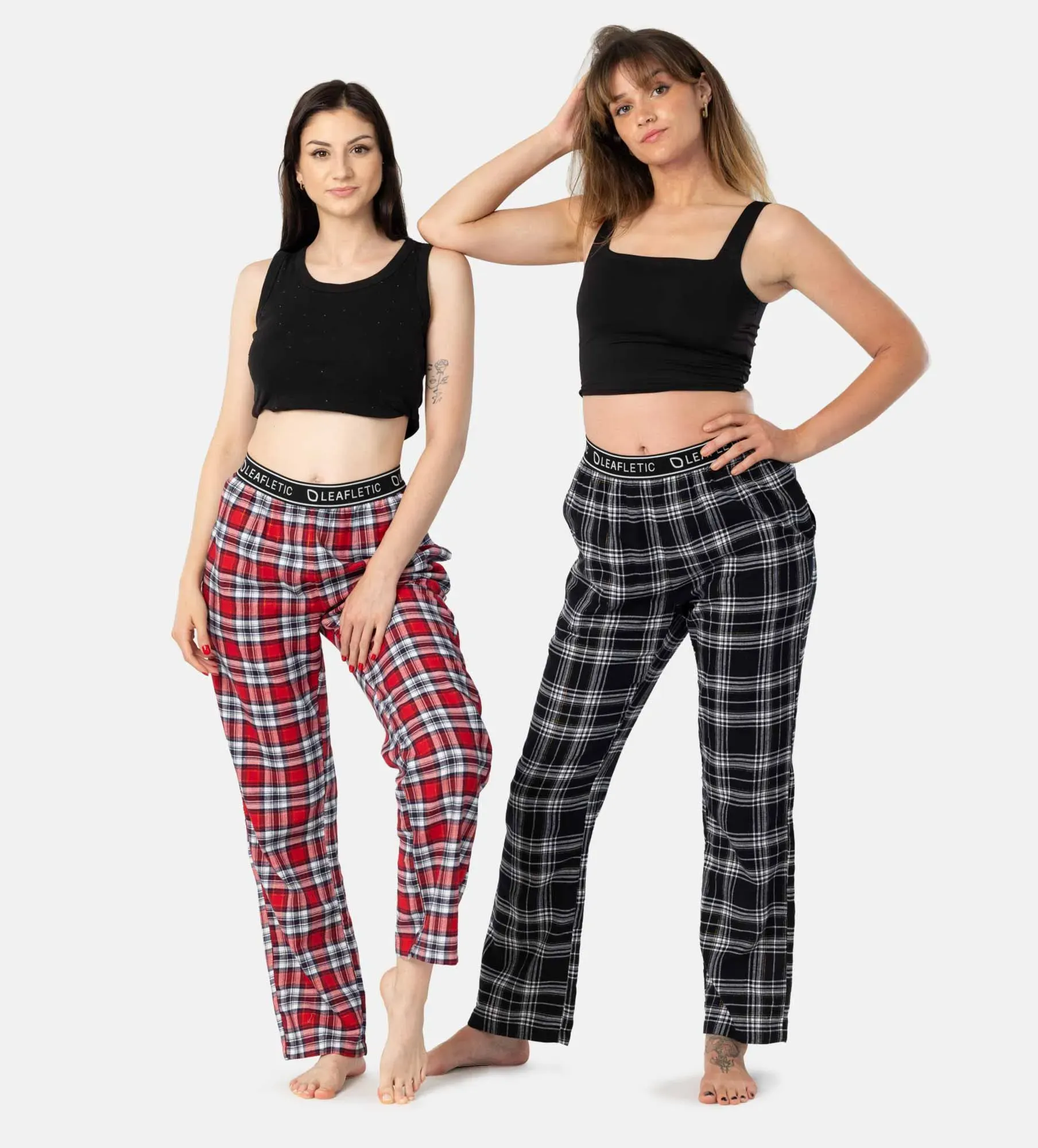 Pyjamahose für Damen - Nachtwäsche - 2 Stück