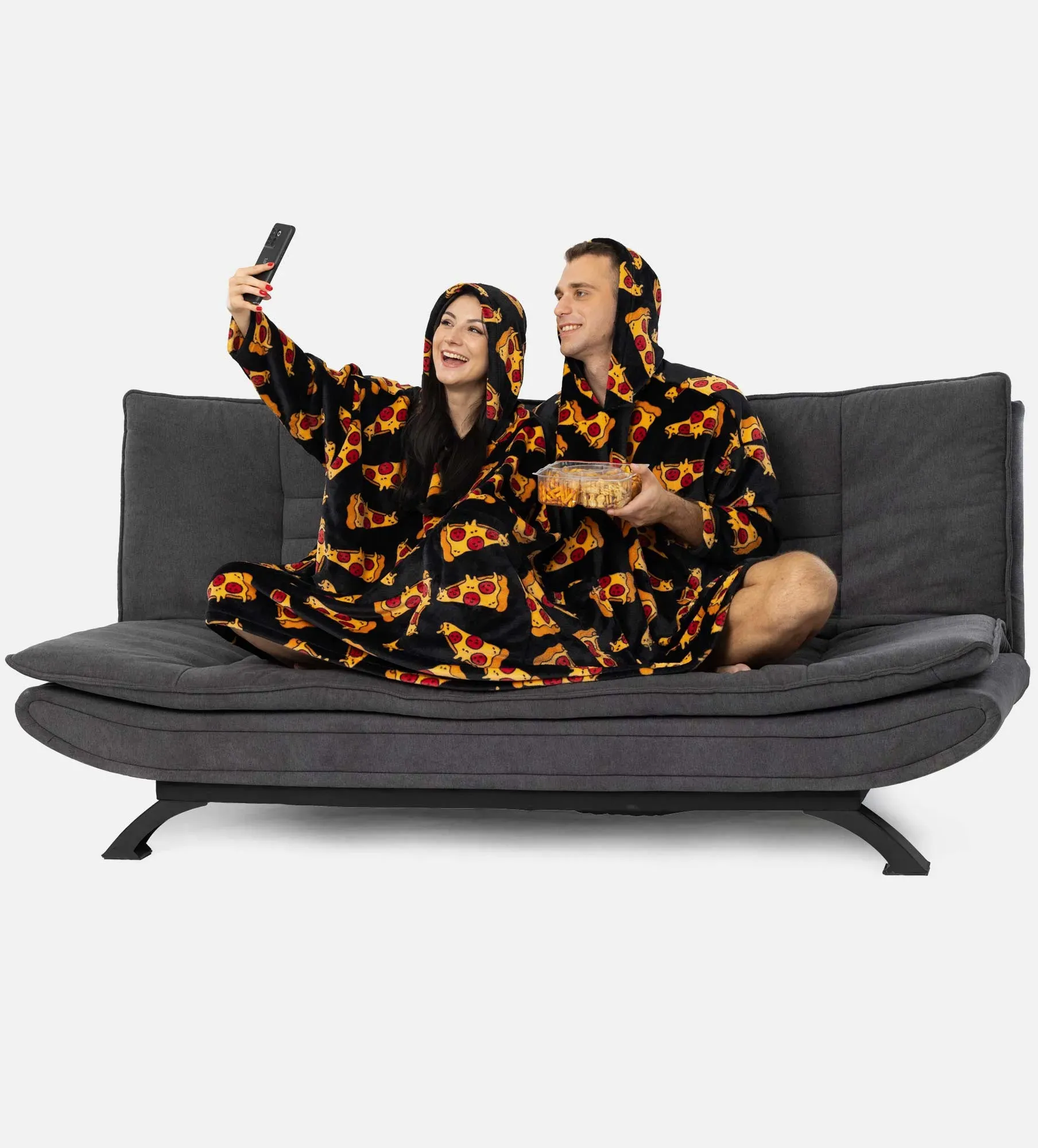 Oversized Doppelt Kapuzenpullover