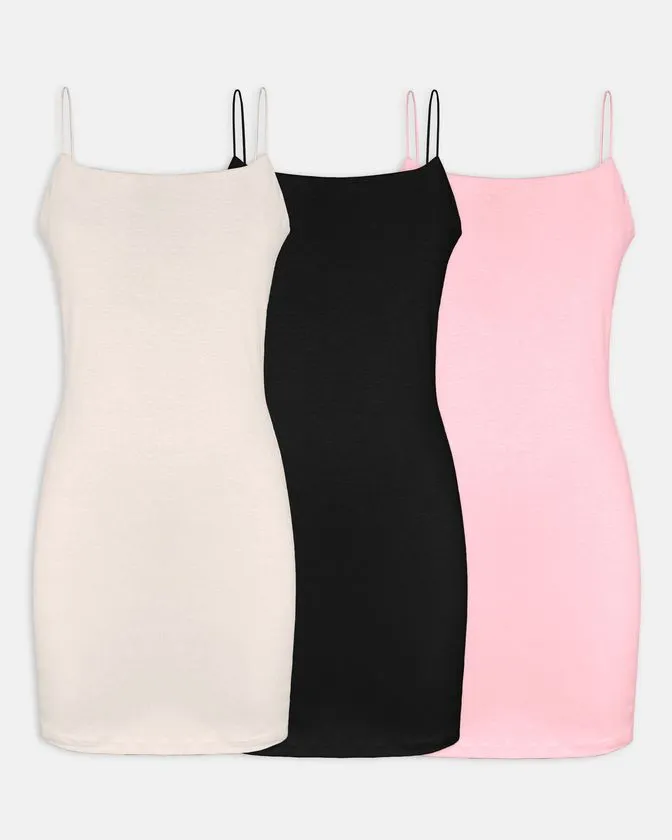 Ärmellos Kleid für Damen - 3 Stück