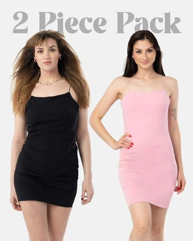Ärmellos Kleid für Damen - 2 Stück