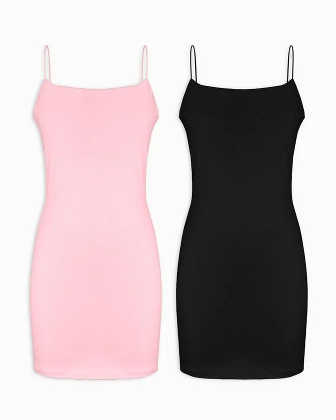 Ärmellos Kleid für Damen - 2 Stück