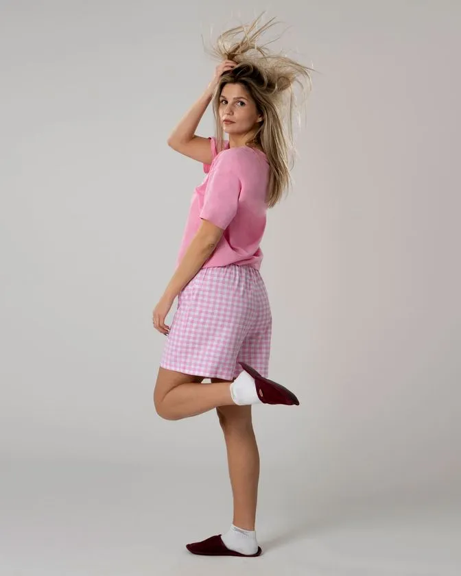 Damen Schlafwear Set – Kurzarm T-Shirt & Shorts